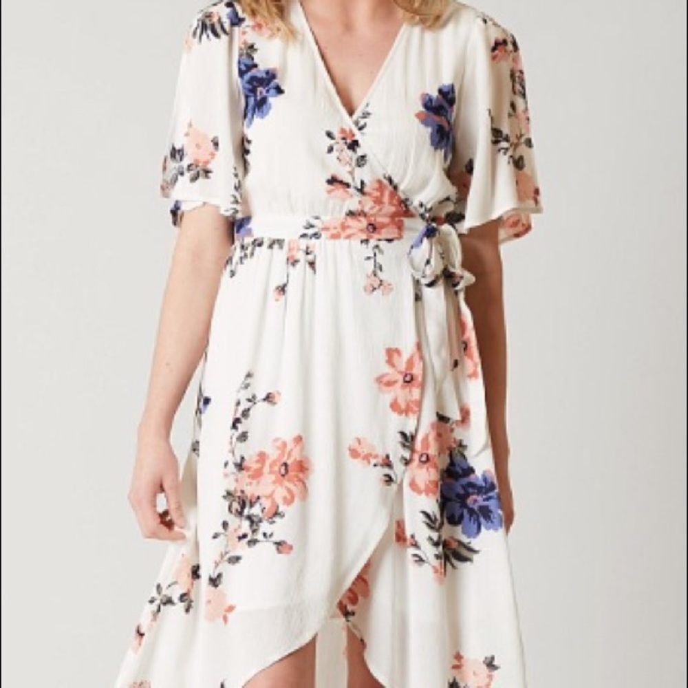 floral Wrap Dress